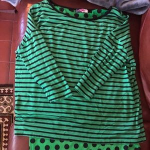 Striped and Polka Dot Shirt